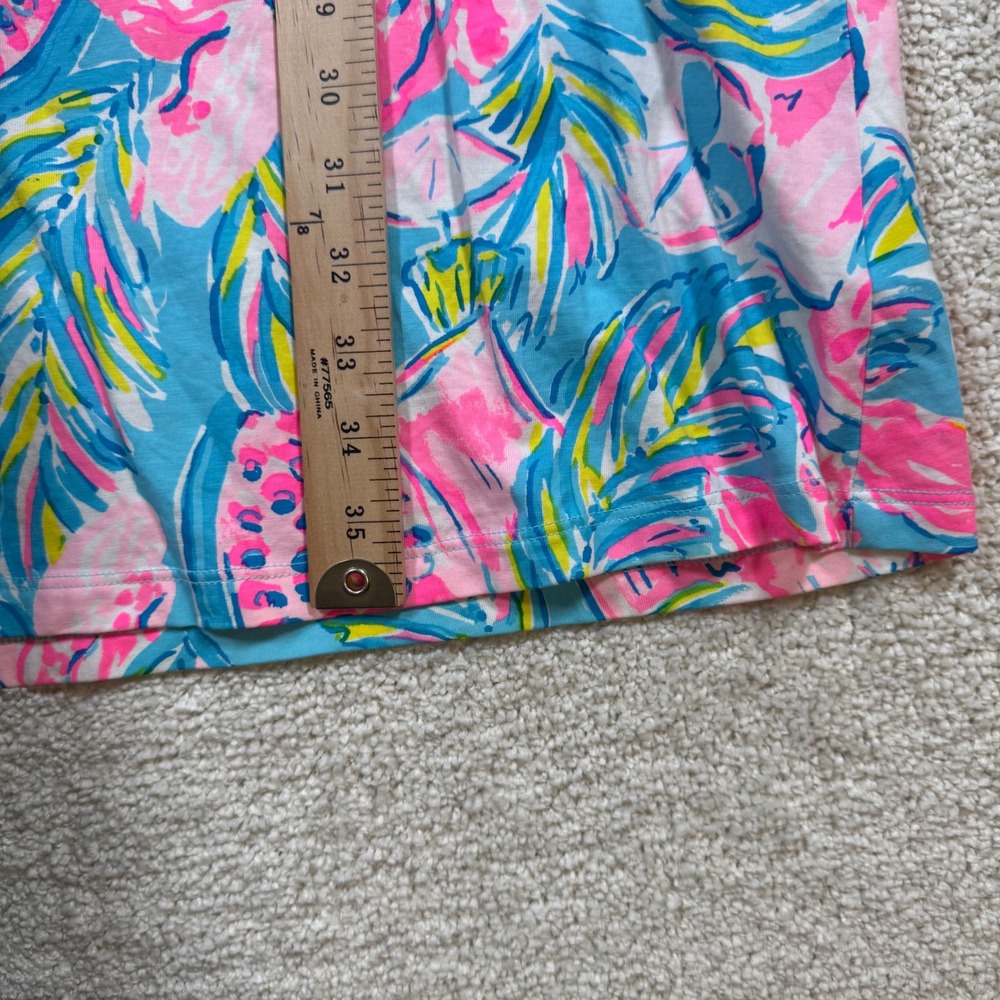 Lilly Pulitzer Cody Dress Women's Med Gimme the Juice Tropical Pima Cotton Shift - Picture 7 of 7